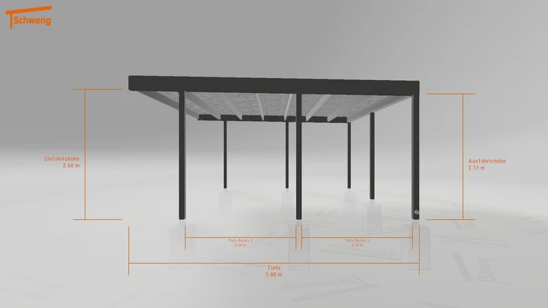 #AT Schweng Flachdachcarport C600 (ID k2r2pz) #MTG
