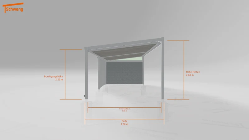 #DE Schweng Terrassenüberdachung S350 (ID mjrdz3)