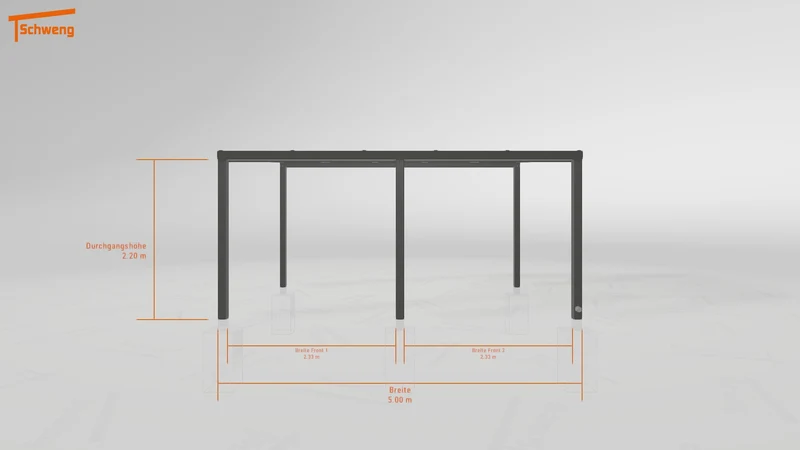 #DE Schweng Pultdachcarport S350 (ID 7757w2) #MTG