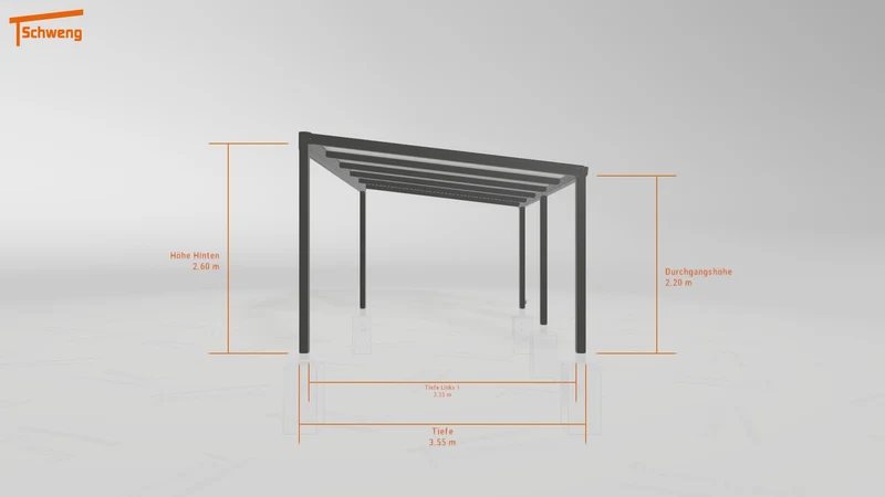 #DE Schweng Pultdachcarport S350 (ID 7757w2) #MTG