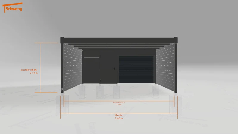 #DE Schweng Flachdachcarport C600 (ID pbjnk2) #MTG