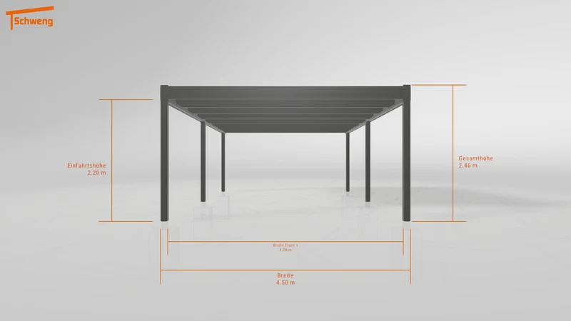 #AT Schweng Flachdachcarport C600 (ID n542z3)