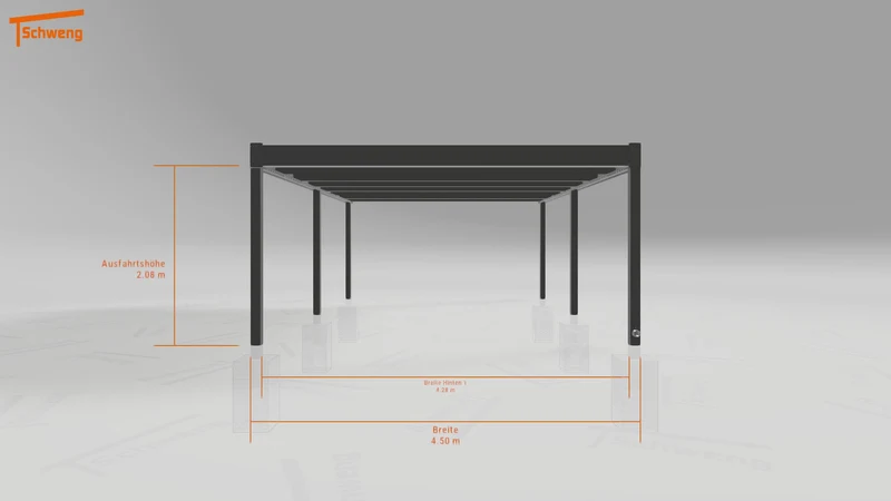 #AT Schweng Flachdachcarport C600 (ID n542z3)
