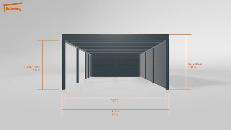 #DE Schweng Flachdachcarport C600+ (ID zbxvm9) #MTG