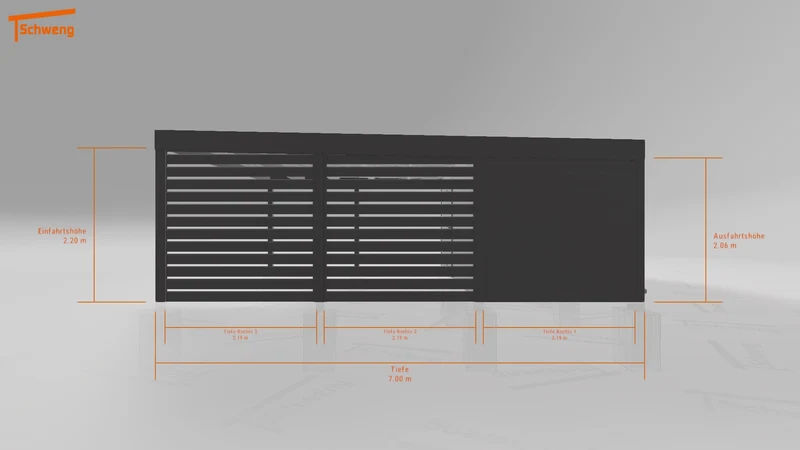 #DE Schweng Flachdachcarport C600 (ID 85738x) #MTG