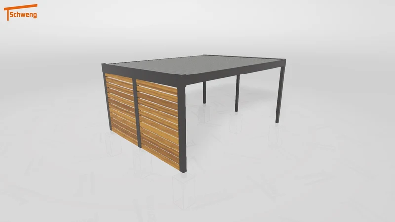 #DE Schweng Flachdachcarport C600 (ID 33p43z) #MTG