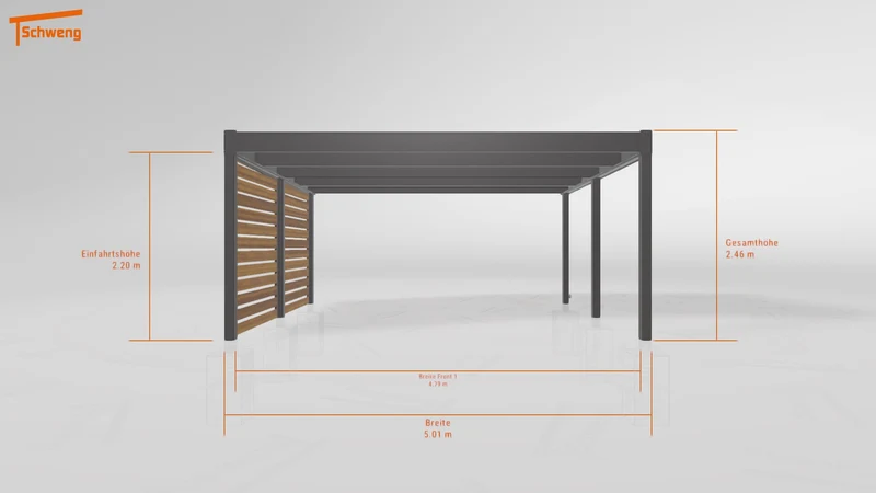 #DE Schweng Flachdachcarport C600 (ID 33p43z) #MTG