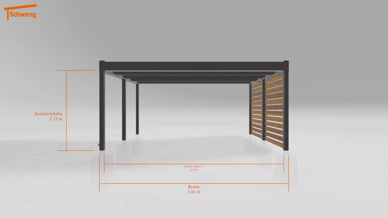 #DE Schweng Flachdachcarport C600 (ID 33p43z) #MTG