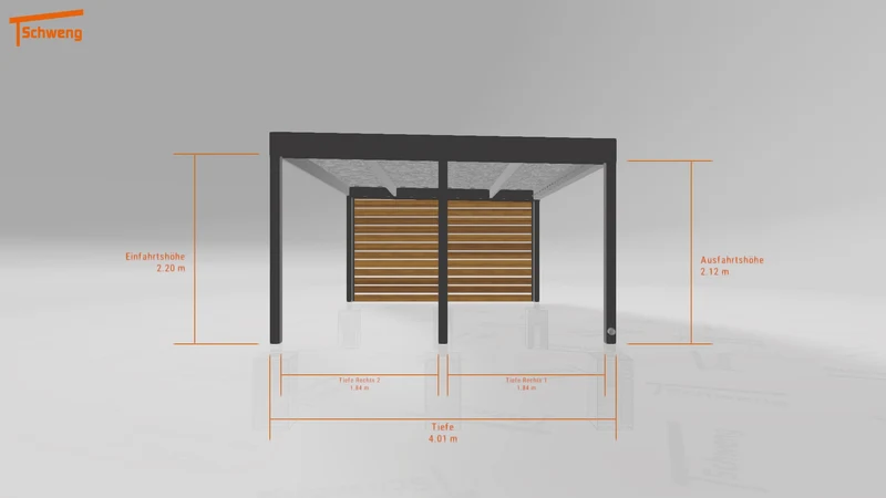 #DE Schweng Flachdachcarport C600 (ID 33p43z) #MTG