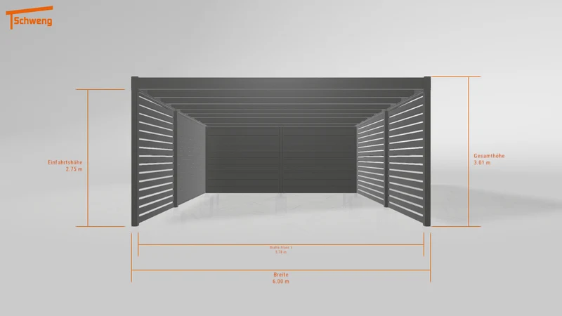 #DE Schweng Flachdachcarport C600+ (ID zbg7r5) #MTG
