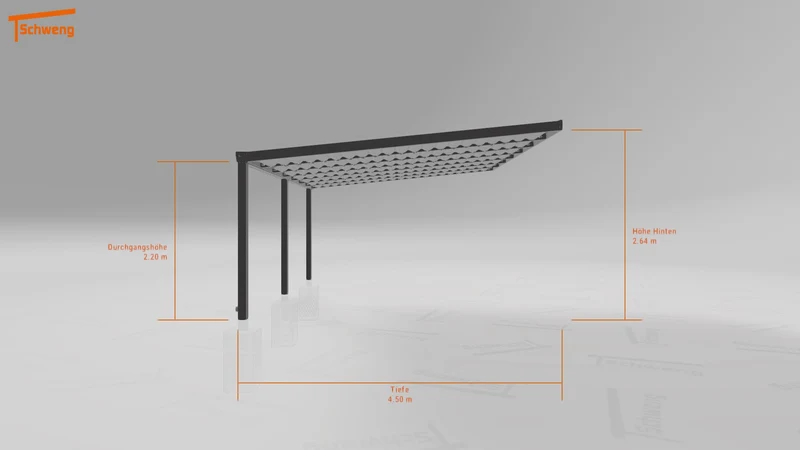#DE Schweng Terrassenüberdachung S400 (ID w3n94j)