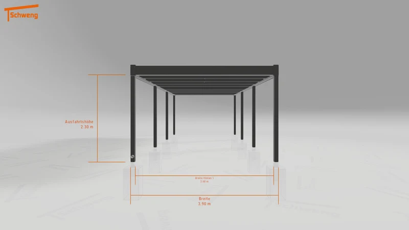 #DE Schweng Flachdachcarport C600+ (ID dv3yry) #MTG