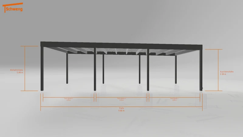 #DE Schweng Flachdachcarport C600+ (ID dv3yry) #MTG