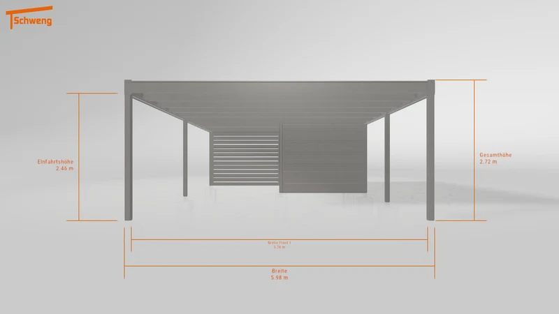#DE Schweng Flachdachcarport C600 (ID qdwk84) #MTG