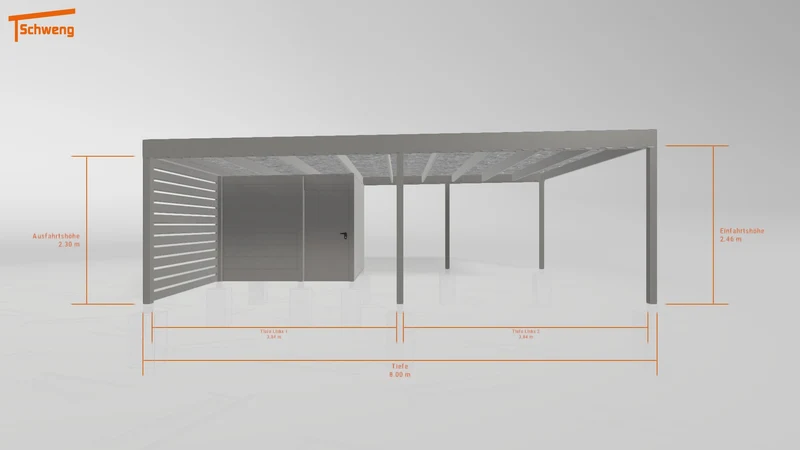 #DE Schweng Flachdachcarport C600 (ID qdwk84) #MTG