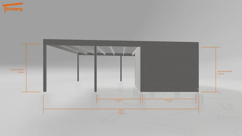 #DE Schweng Flachdachcarport C600 (ID qdwk84) #MTG