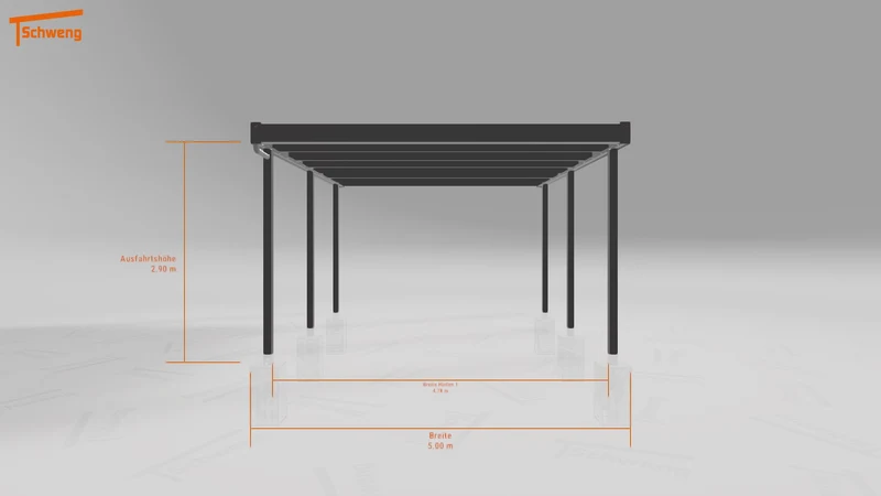 #DE Schweng Flachdachcarport C600 (ID w3nwny) #MTG