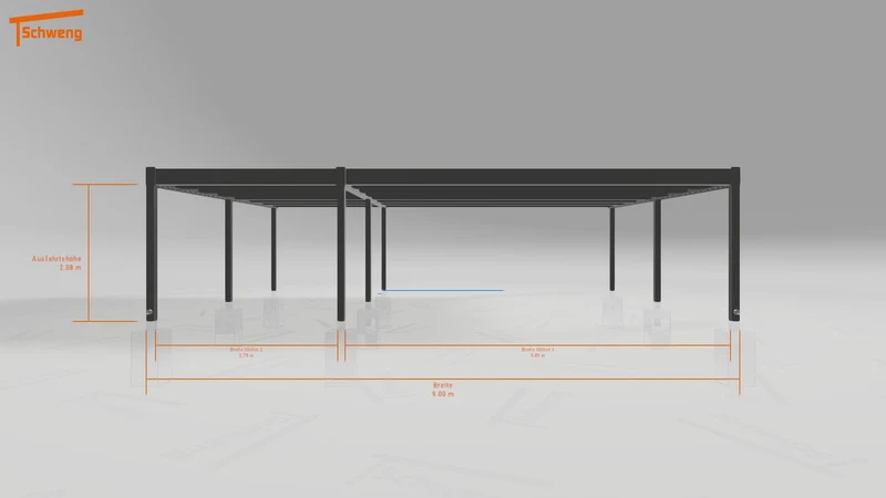 #DE Schweng Flachdachcarport C600 (ID 9wpzyq) #MTG