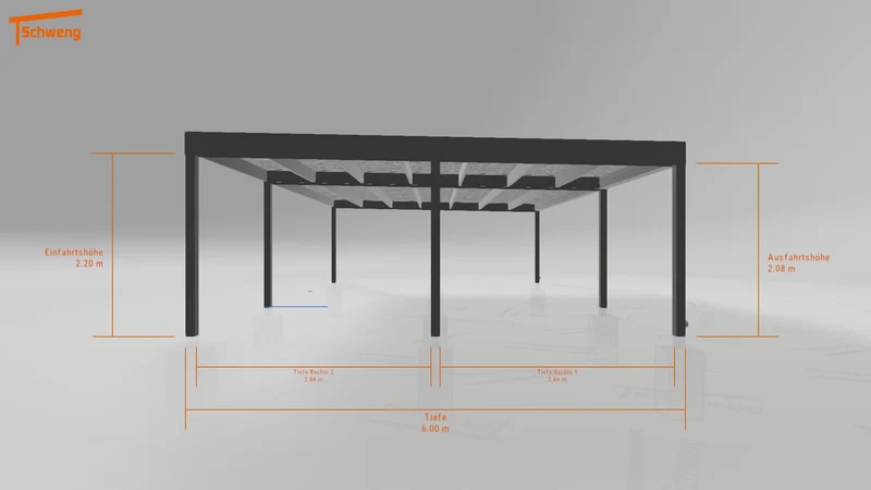 #DE Schweng Flachdachcarport C600 (ID 9wpzyq) #MTG