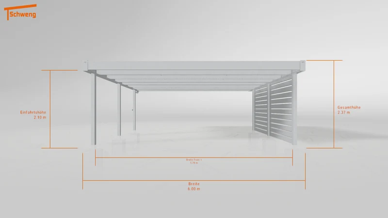 #DE Schweng Flachdachcarport C600 (ID w3nbj4) #MTG