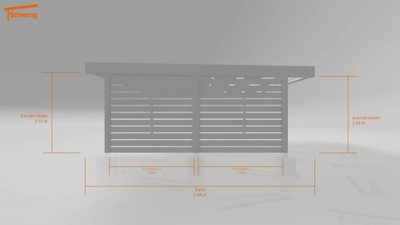 #DE Schweng Flachdachcarport C600 (ID w3nbj4) #MTG