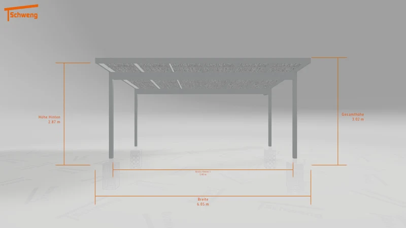 #DE Schweng Pultdachcarport S400 (ID jjrqwp)