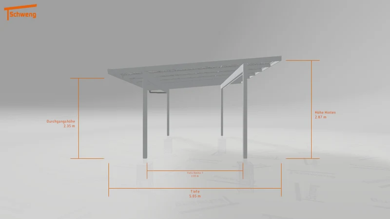 #DE Schweng Pultdachcarport S400 (ID jjrqwp)