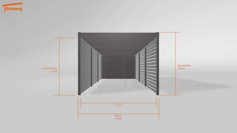 #DE Schweng Flachdachcarport C600 (ID k2rb75) #MTG