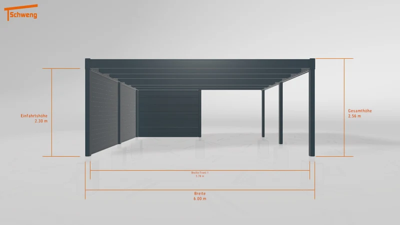 #DE Schweng Flachdachcarport C600 (ID ygn4j8) #MTG