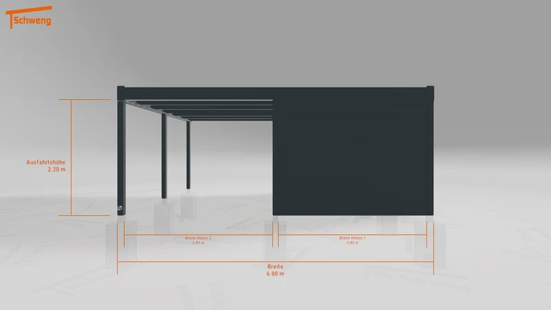 #DE Schweng Flachdachcarport C600 (ID ygn4j8) #MTG