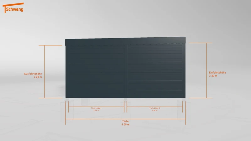 #DE Schweng Flachdachcarport C600 (ID ygn4j8) #MTG