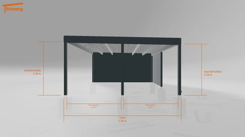 #DE Schweng Flachdachcarport C600 (ID ygn4j8) #MTG
