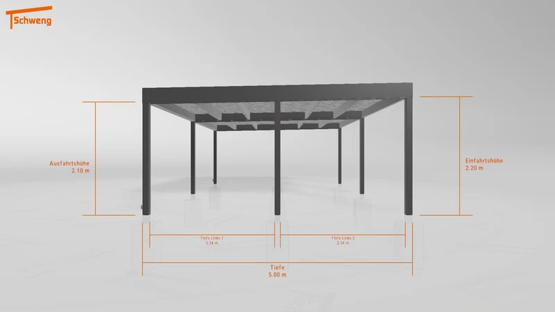 #DE Schweng Flachdachcarport C600+ (ID x7nrby)