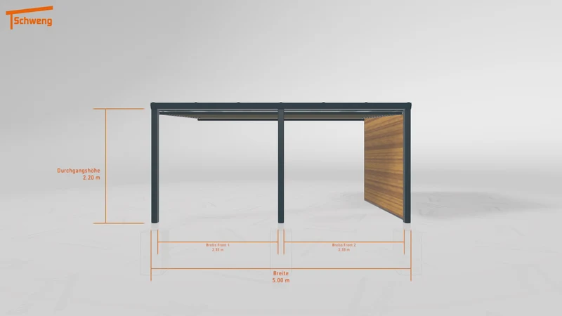 #DE Schweng Terrassenüberdachung S350 (ID 338x4p)