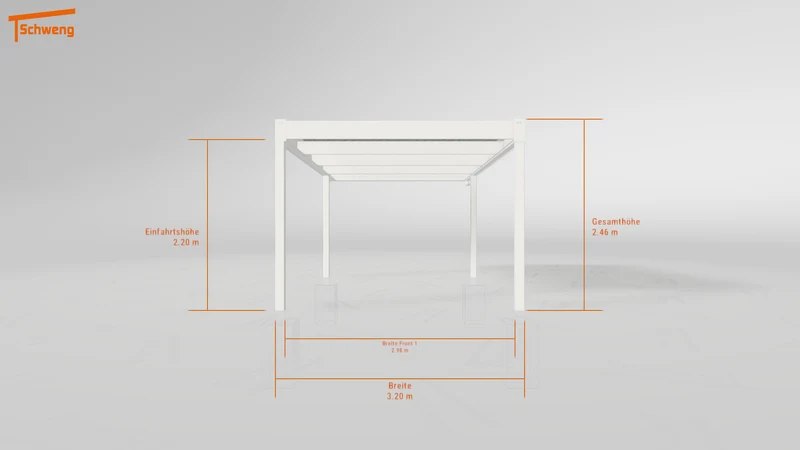 #DE Schweng Flachdachcarport C600 (ID bkg53p)