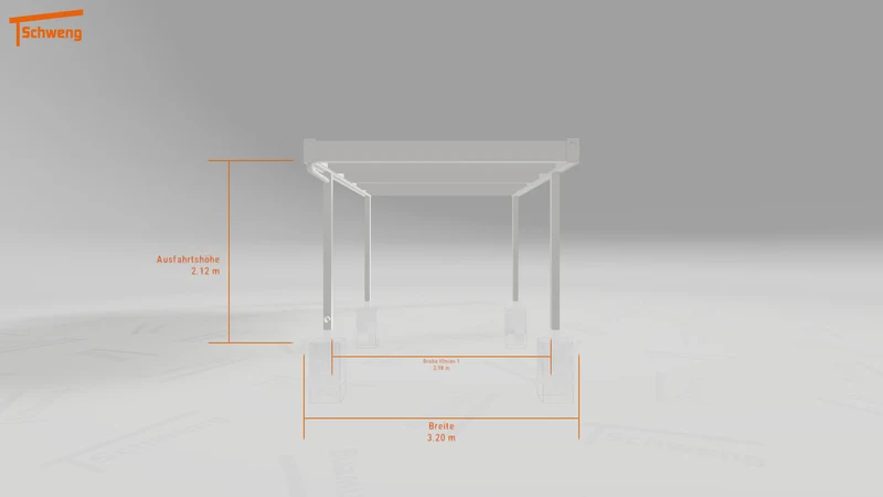 #DE Schweng Flachdachcarport C600 (ID bkg53p)