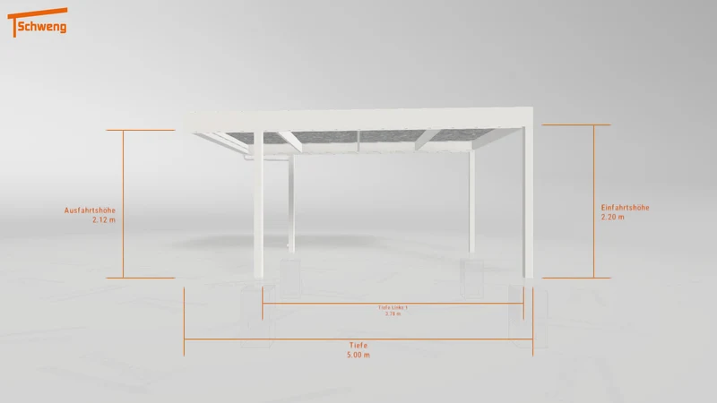#DE Schweng Flachdachcarport C600 (ID bkg53p)