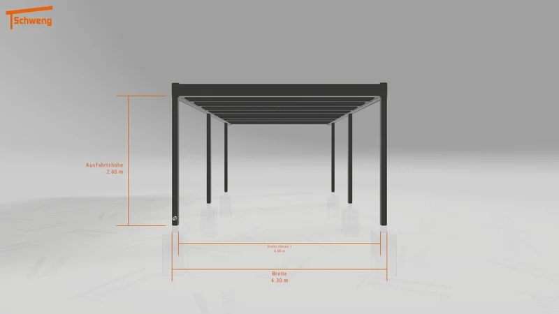 #DE Schweng Flachdachcarport C600 (ID v4942n) #MTG