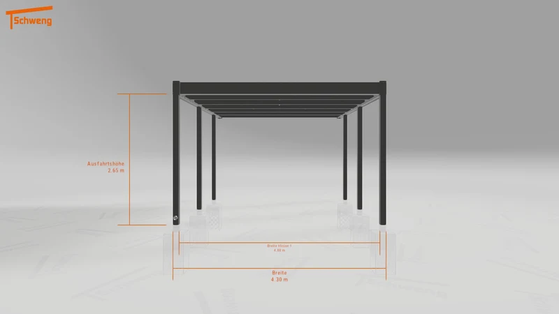 #DE Schweng Flachdachcarport C600 (ID bkjkdp) #MTG