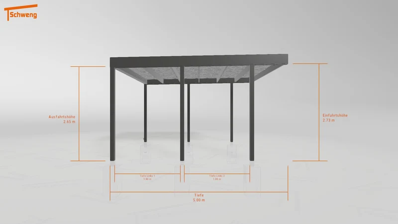 #DE Schweng Flachdachcarport C600 (ID bkjkdp) #MTG