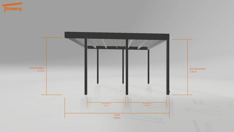 #DE Schweng Flachdachcarport C600 (ID bkjkdp) #MTG