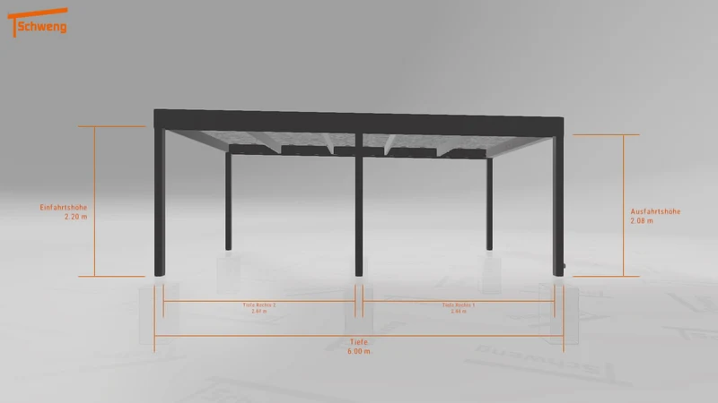 #DE Schweng Flachdachcarport C600 (ID 775722) #MTG