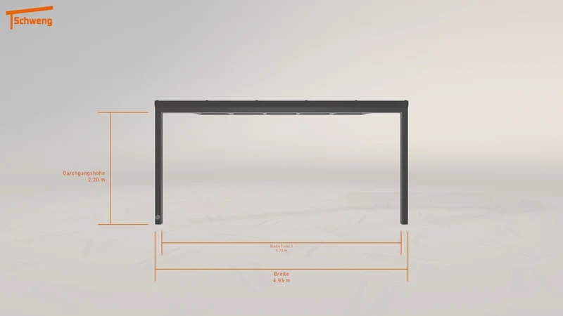 #DE Schweng Terrassenüberdachung S350 (ID 33g5kq)