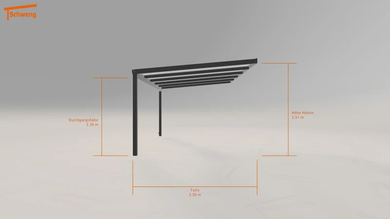 #DE Schweng Terrassenüberdachung S350 (ID 33g5kq)