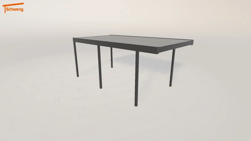 #DE Schweng Flachdachcarport C600 (ID 42g7k8)