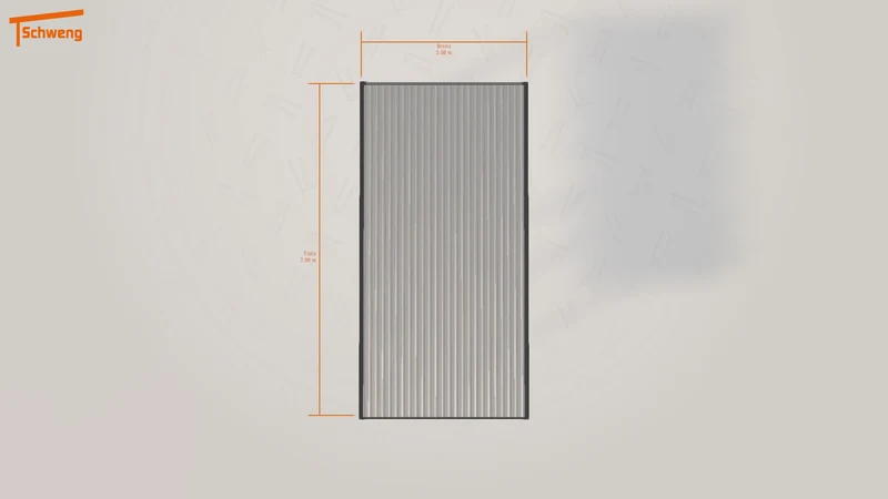 #DE Schweng Flachdachcarport C600 (ID 42g7k8)