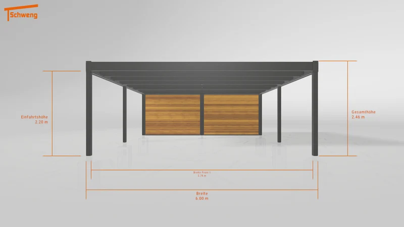 #DE Schweng Flachdachcarport C600+ (ID 85bkjj) #MTG