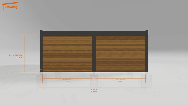 #DE Schweng Flachdachcarport C600+ (ID 85bkjj) #MTG