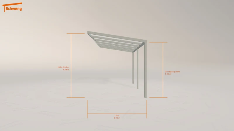 #DE Schweng Pultdachcarport S350 (ID 7798jv) #MTG
