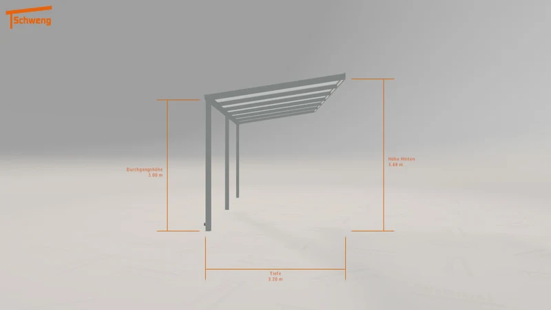 #DE Schweng Pultdachcarport S350 (ID 7798jv) #MTG